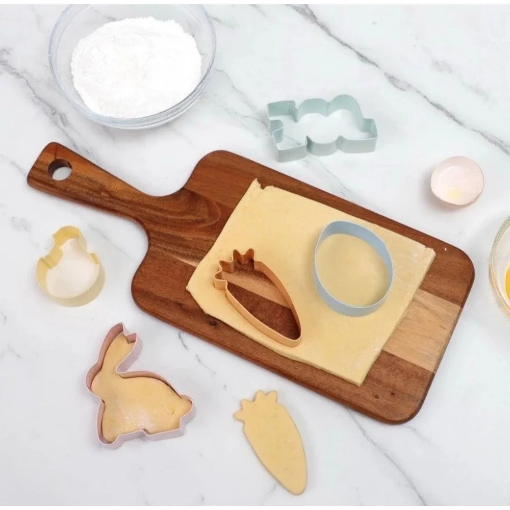 Cook With Color Easter Cookie Cutter Set Bundle 8pc Bunny Carrot Egg Chick HOP‎